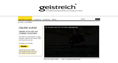 Desktop Screenshot of geistreich-lernen.de